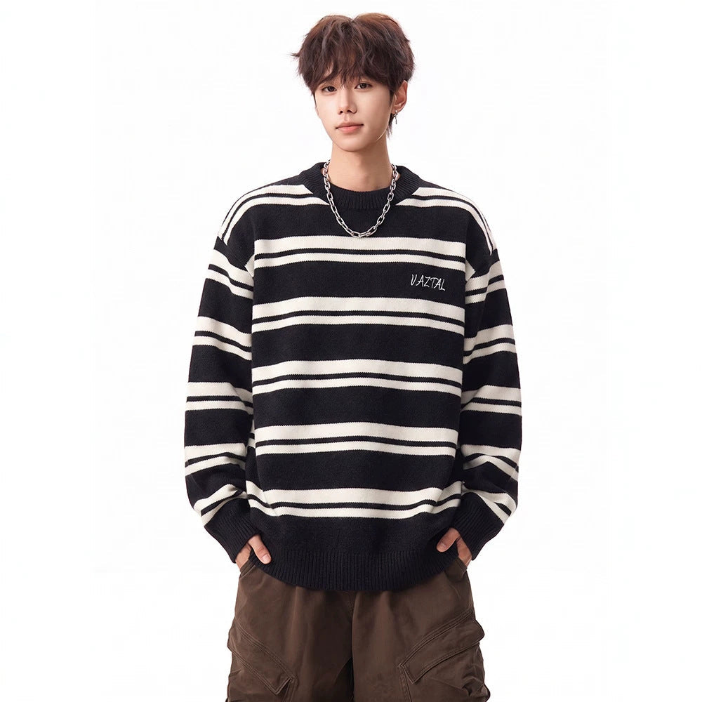 The Color-Block Striped Sweater