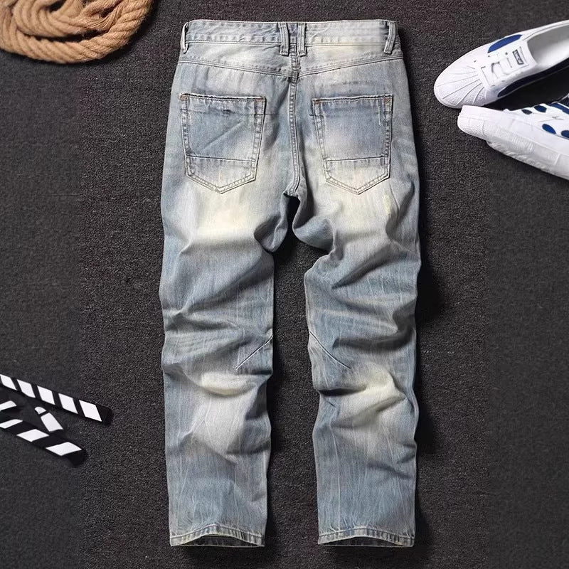 FAZVIDA Cotton Non-Elastic Straight-Leg Pants - view 3