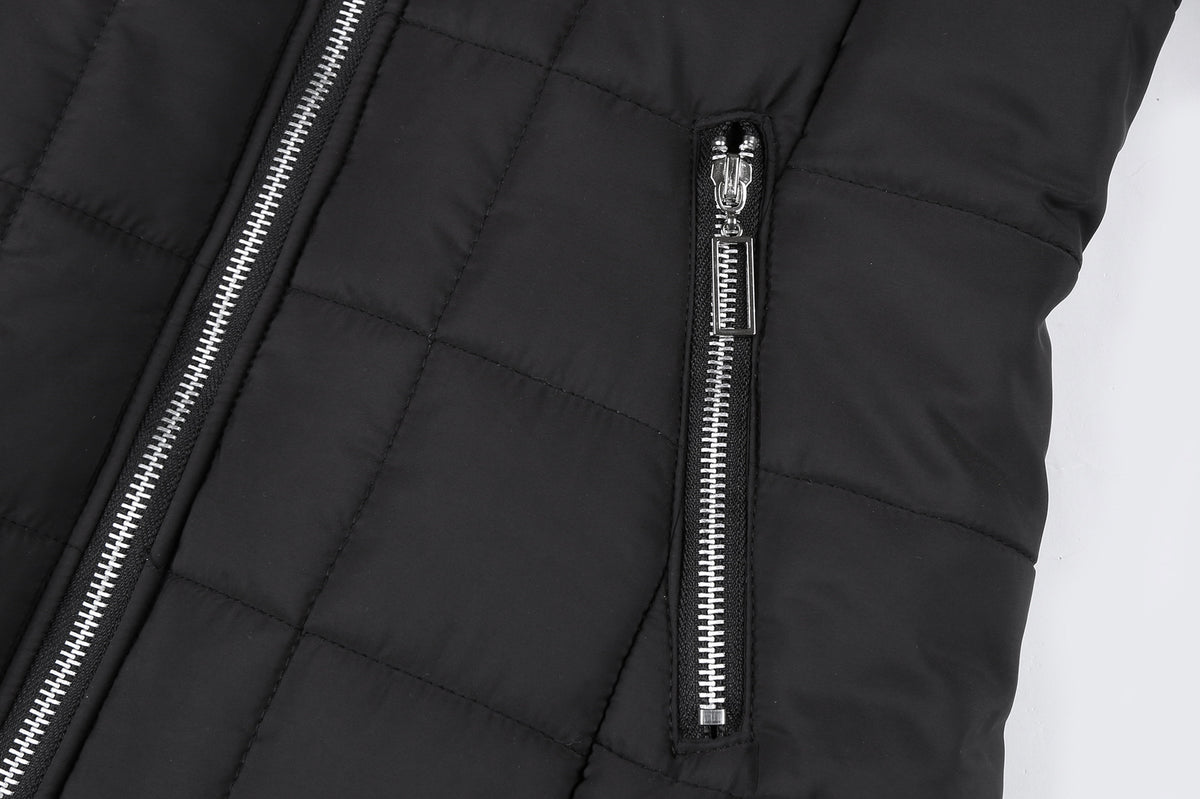 FAZVIDA Hooded Long Sleeve Cotton Blend Jacket - view 6