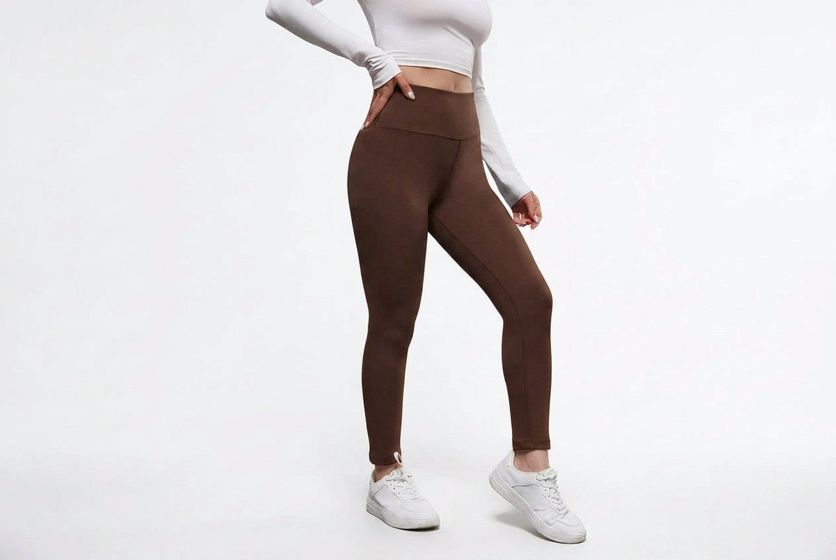 FAZVIDA Women's Velvet High Waist Tights - view 7