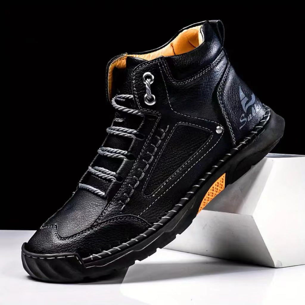 FAZVIDA Men's Casual Ankle Boots - Black