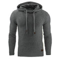 FAZVIDA Men's Cotton Blend Hoodie - Dark Gray