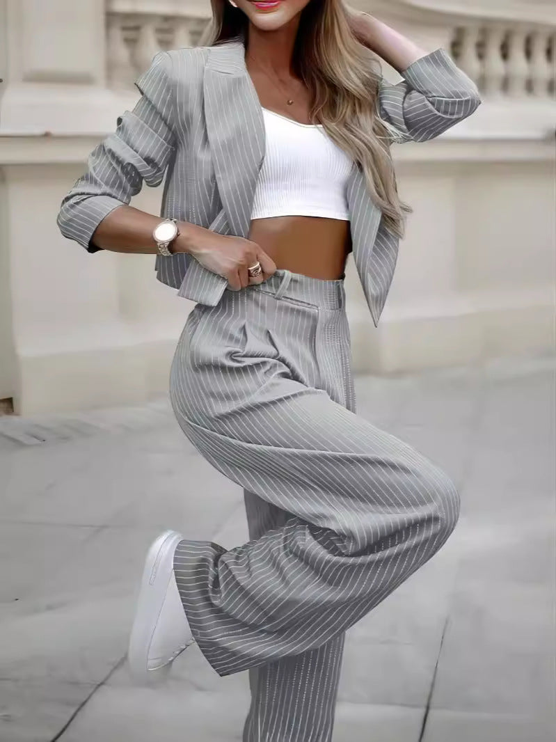 FAZVIDA Women's Lapel Pants Set - view 5