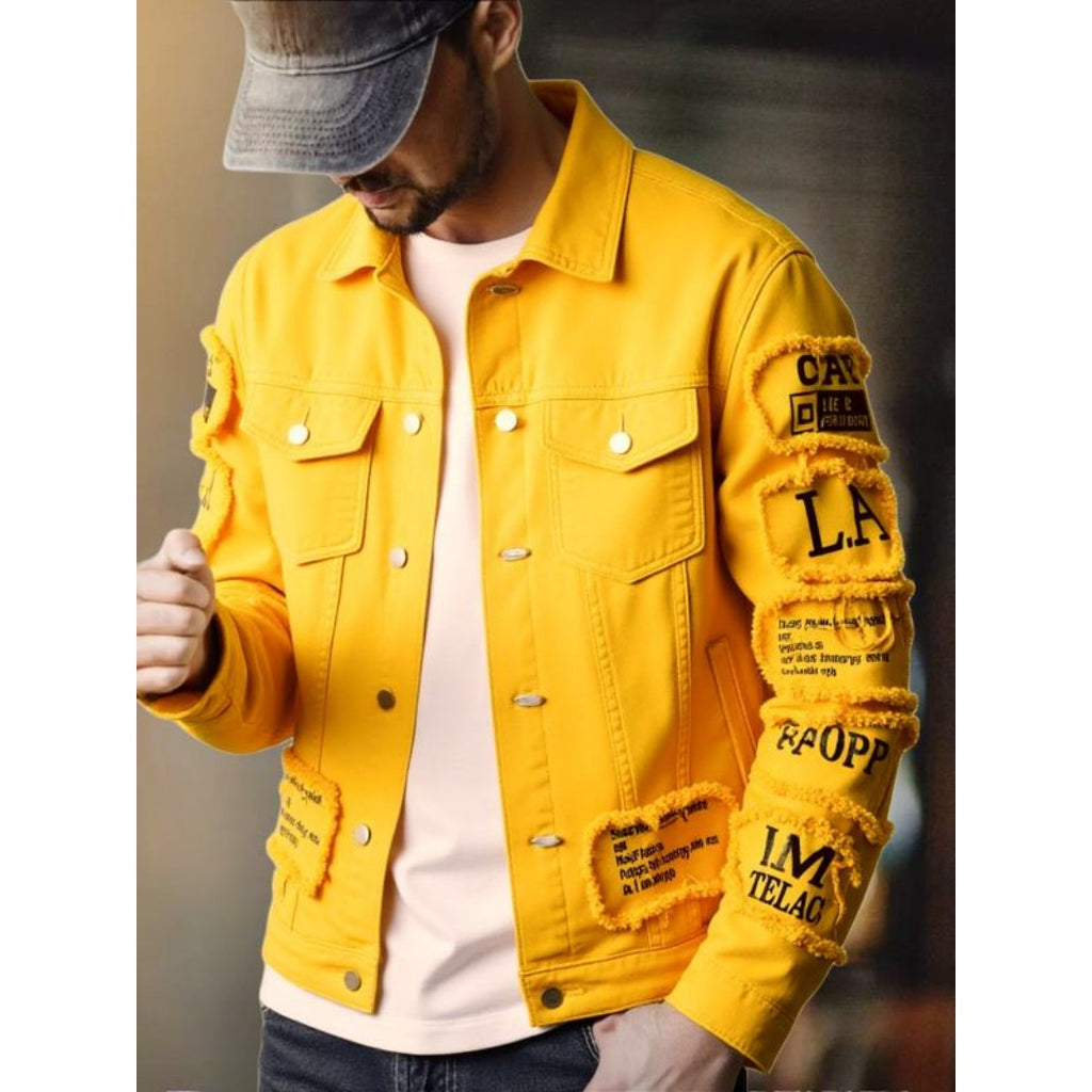 FAZVIDA Loose Cotton Denim Jacket - view 3