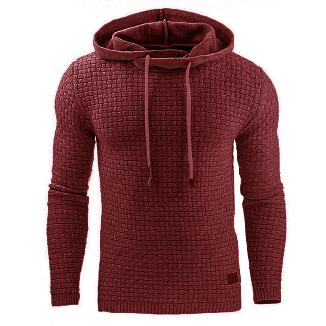 FAZVIDA Men's Cotton Blend Hoodie - Red
