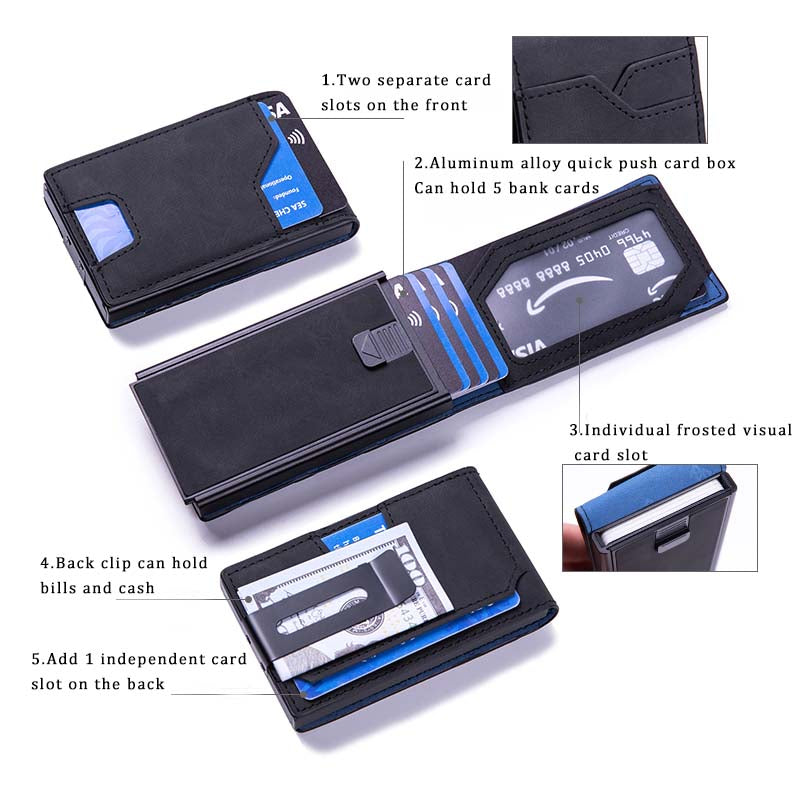 FAZVIDA Men's Pop-Up RFID Wallet - view 5