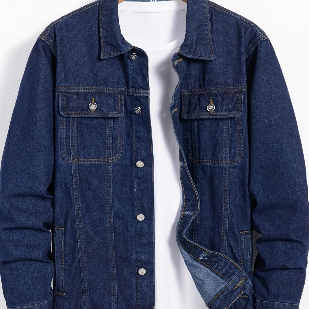 FAZVIDA Men's Form-Fitting Denim Jacket - Y106S
