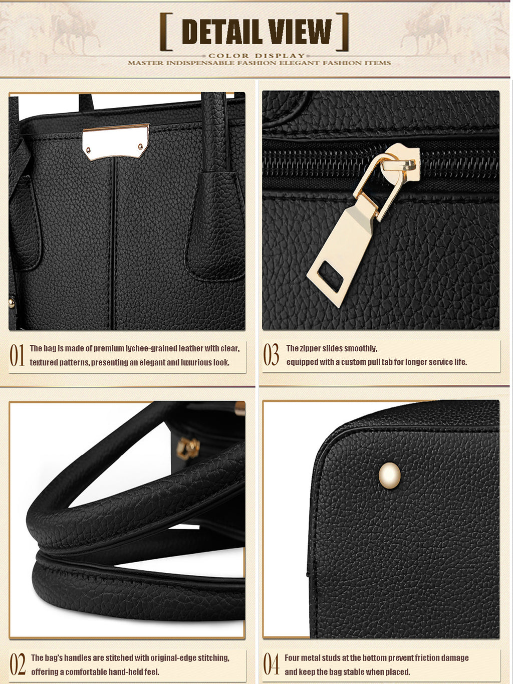 FAZVIDA Women's Large Capacity Tote Bag - view 2