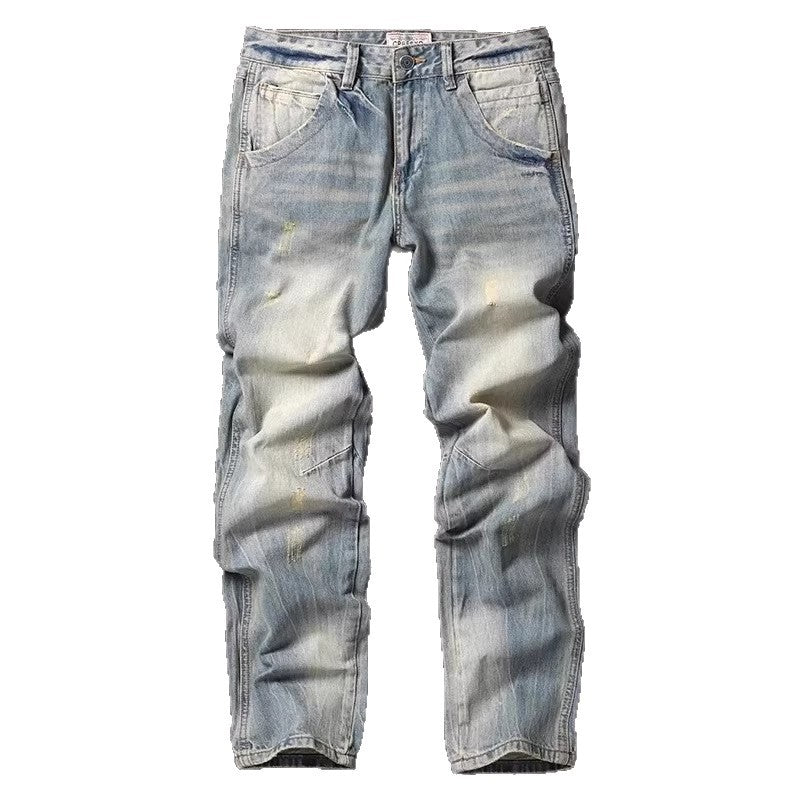 FAZVIDA Cotton Non-Elastic Straight-Leg Pants
