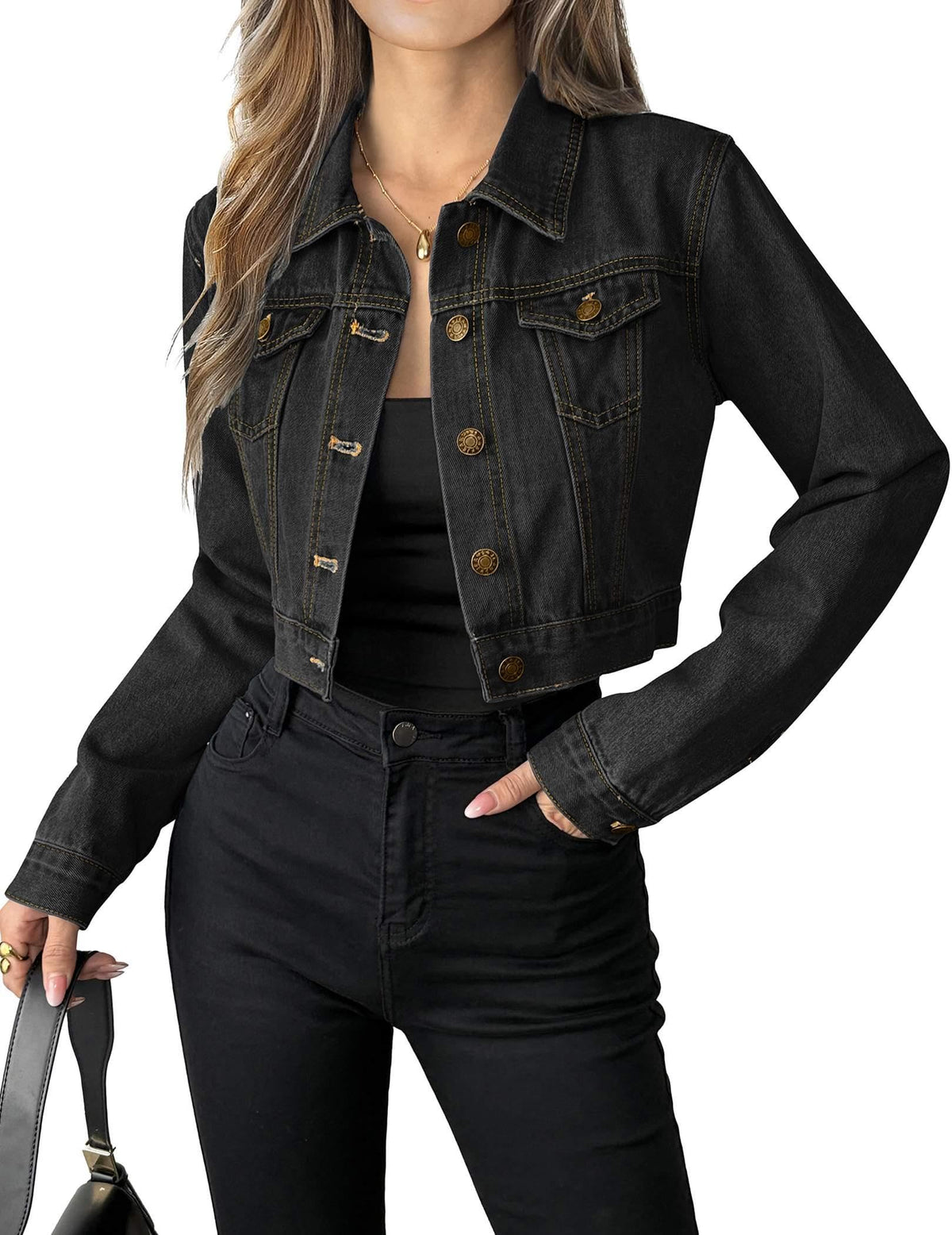 FAZVIDA Women's Short Denim Jacket - view 6