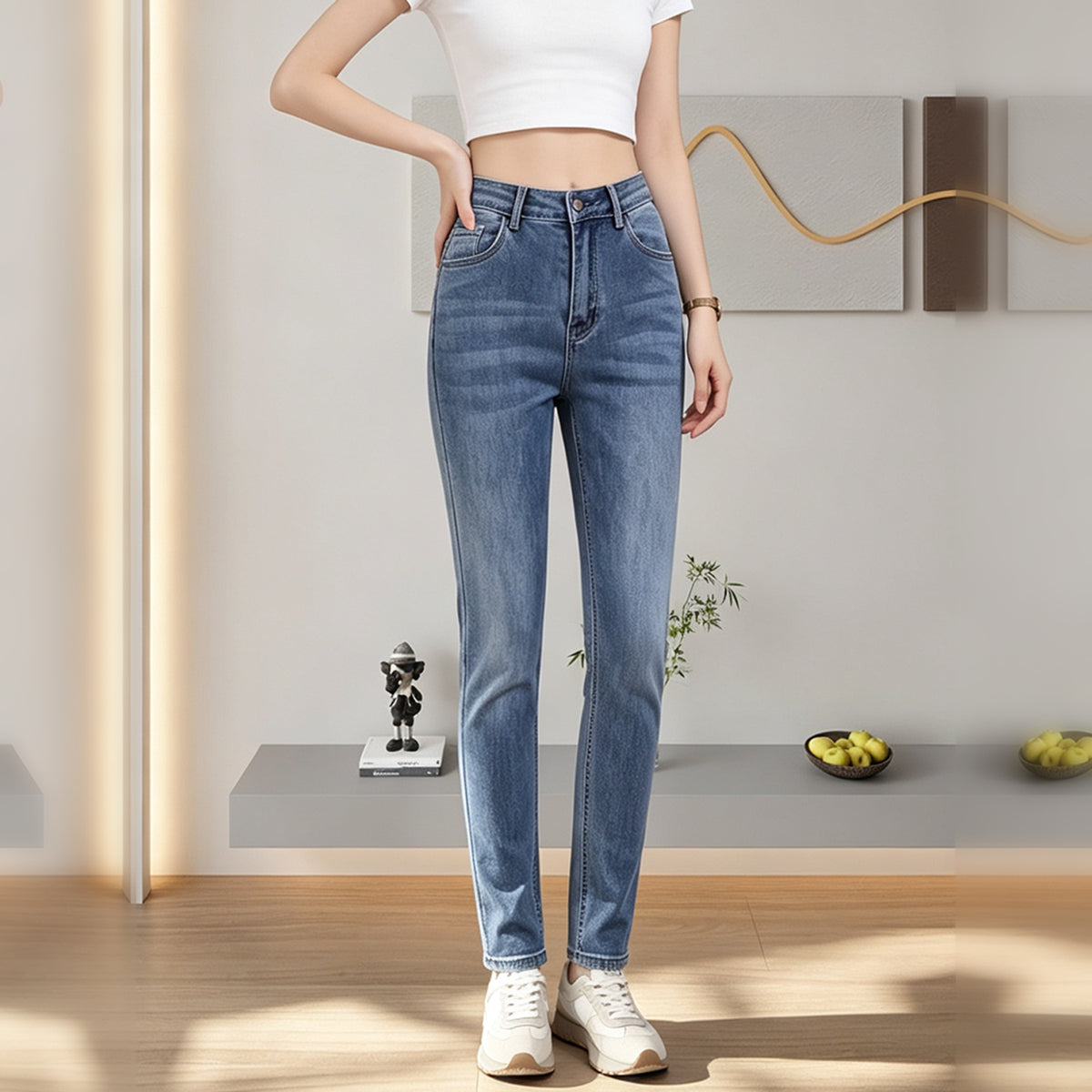 FAZVIDA Women's High Waist Skinny Jeans - view 2