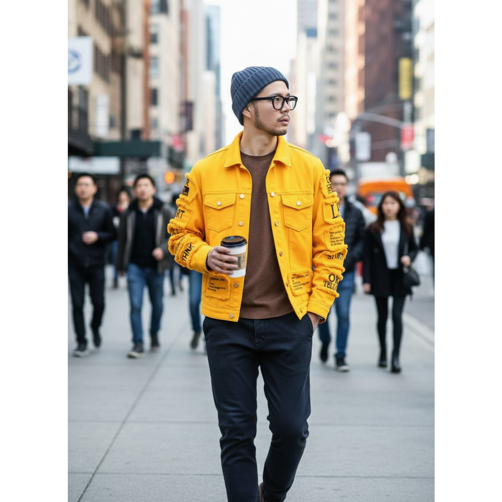 FAZVIDA Loose Cotton Denim Jacket - view 9