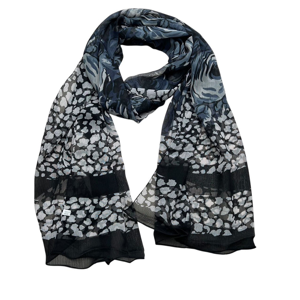 FAZVIDA Everyday Scroll Scarf - Black