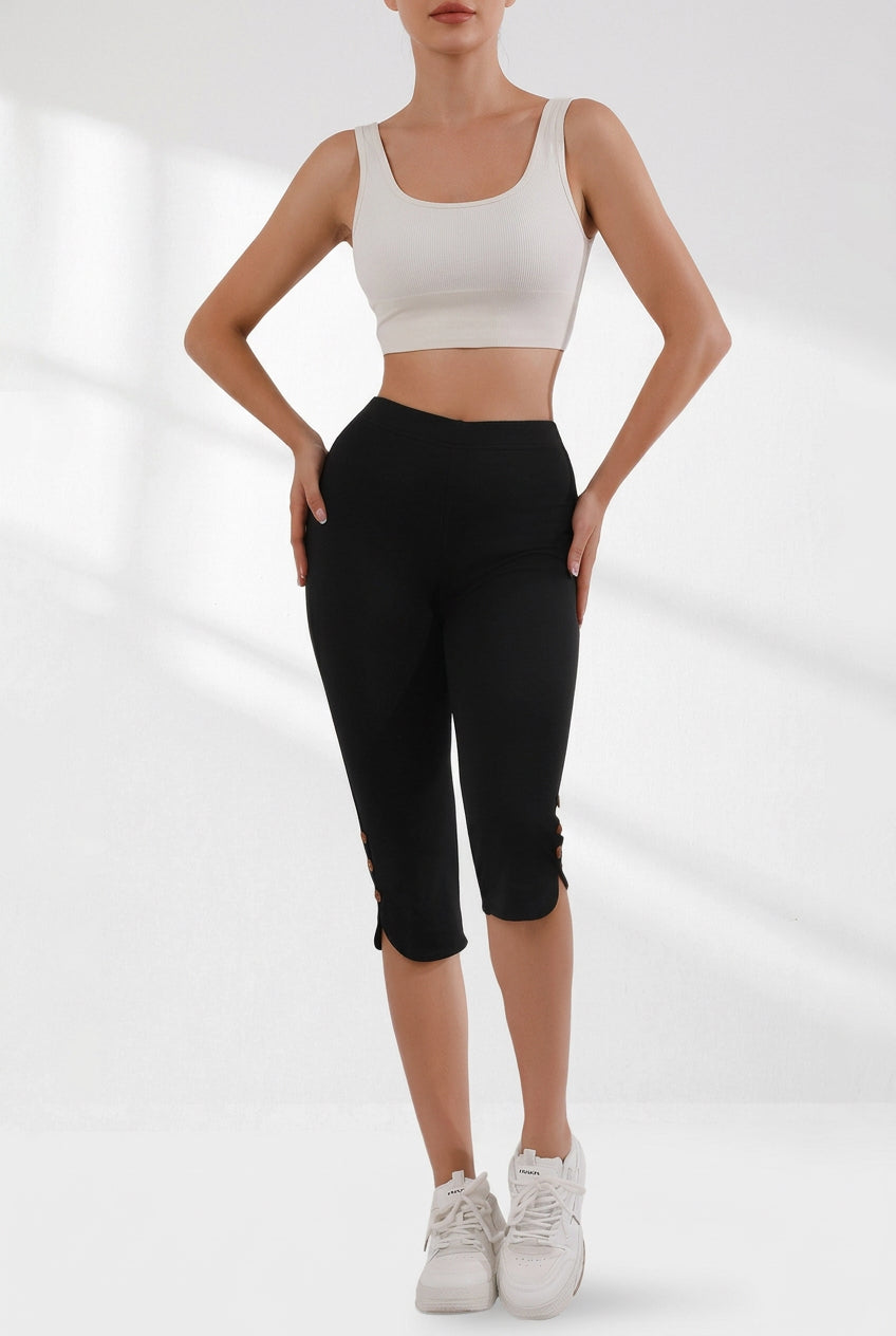 FAZVIDA Women's High-Waisted Capri Pants - view 4