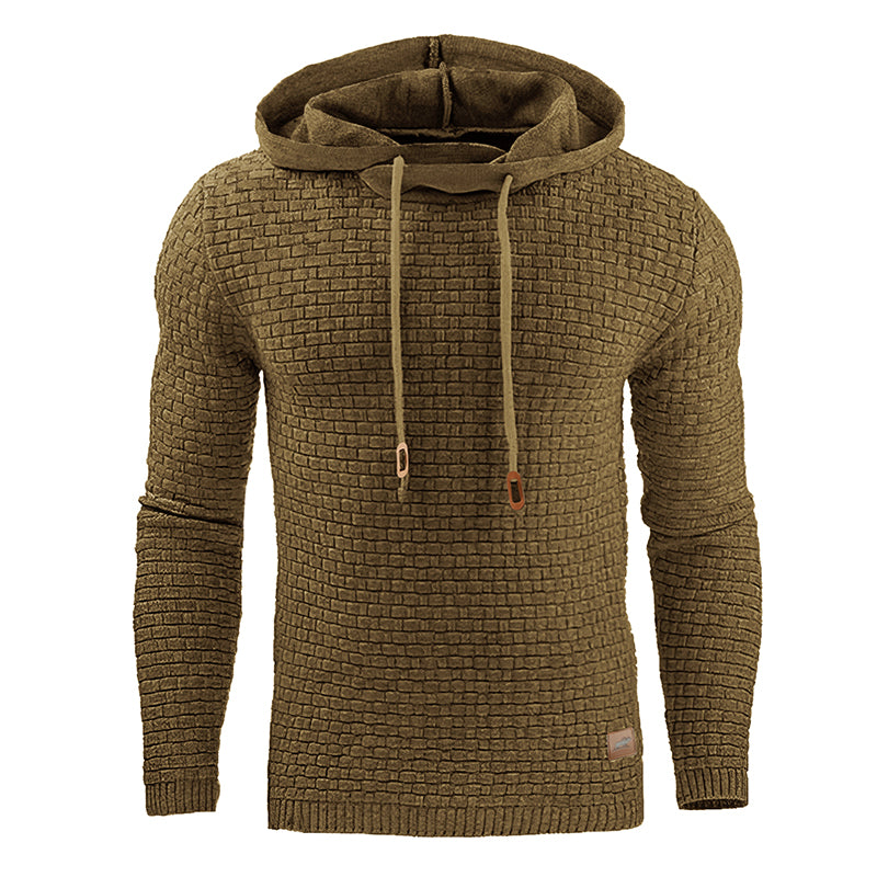 FAZVIDA Men's Cotton Blend Hoodie - Brown