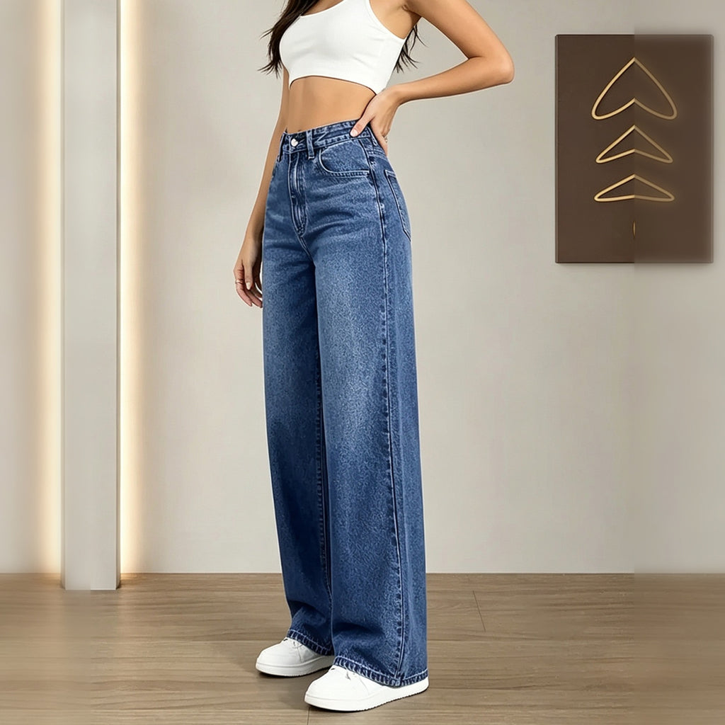 FAZVIDA Women's High Waist Wide Leg Jeans - view 3