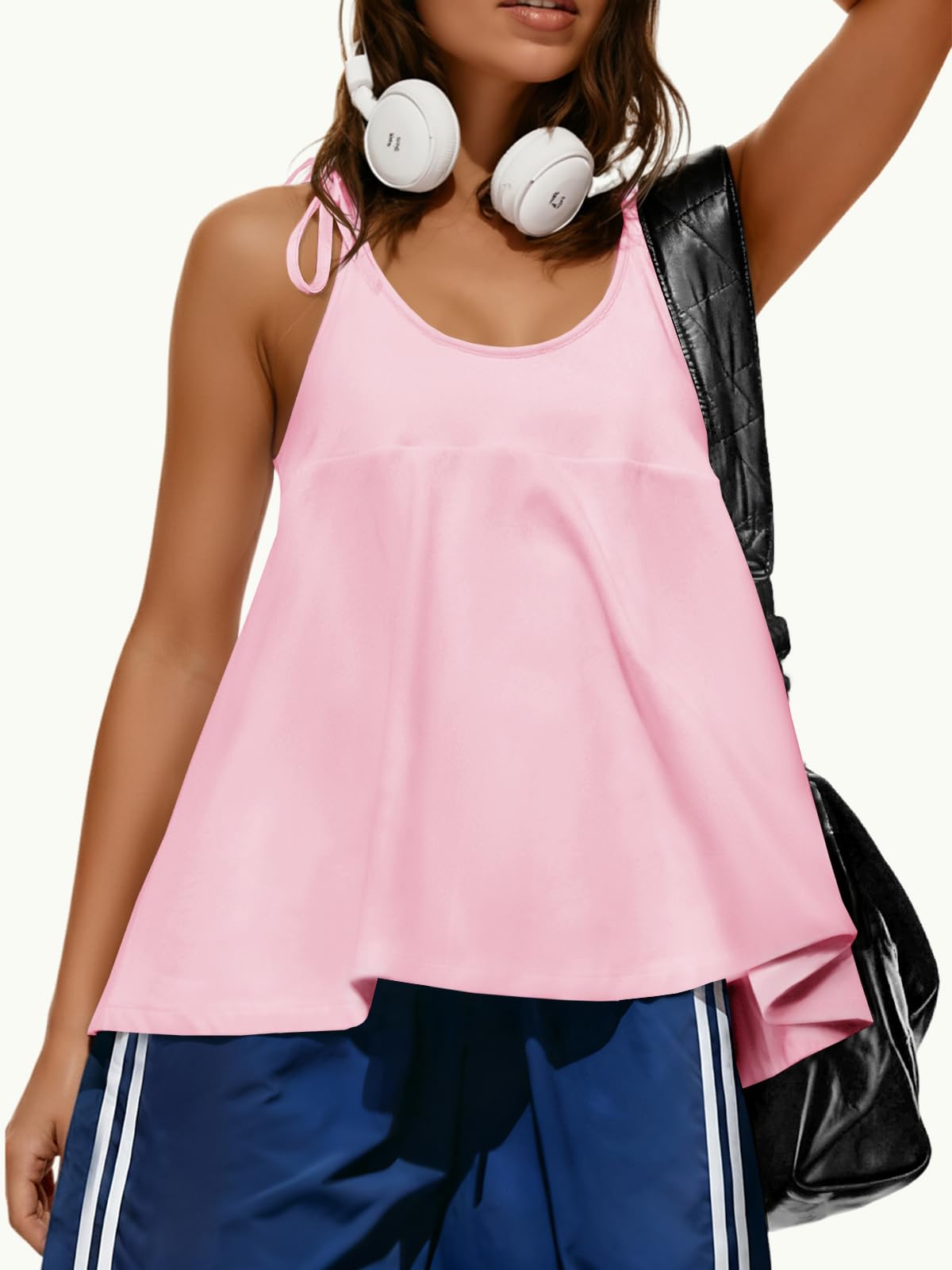 FAZVIDA Women's Racerback Workout Tank - Pink