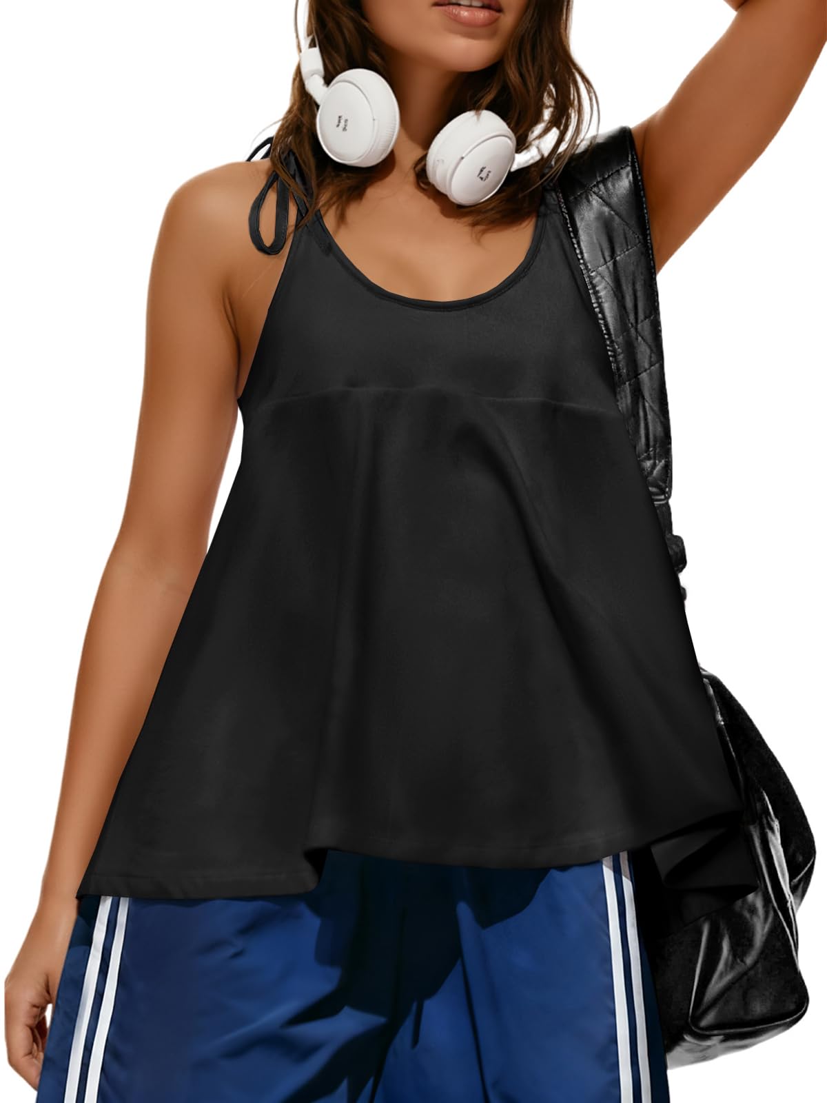 FAZVIDA Women's Racerback Workout Tank - Black