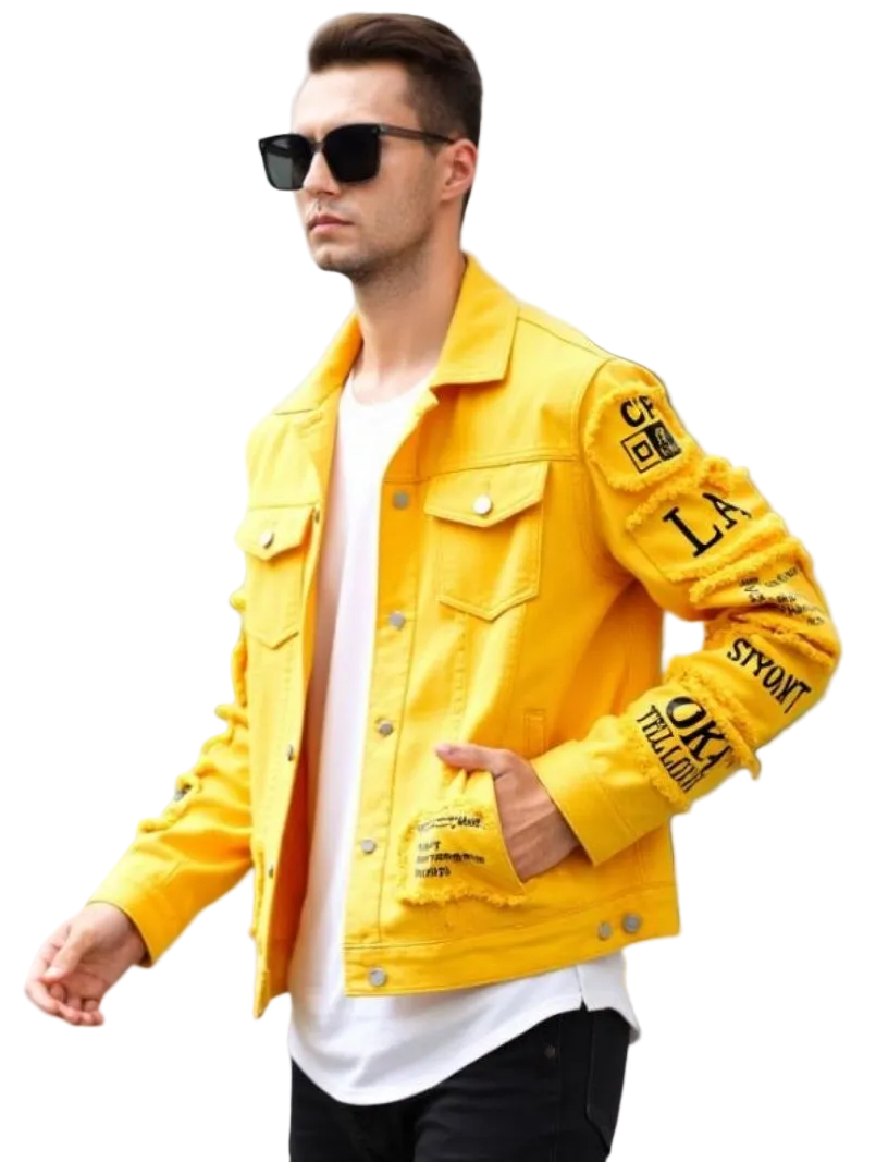FAZVIDA Loose Cotton Denim Jacket