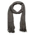 FAZVIDA Unisex Skinny Acrylic Scarf - Gray