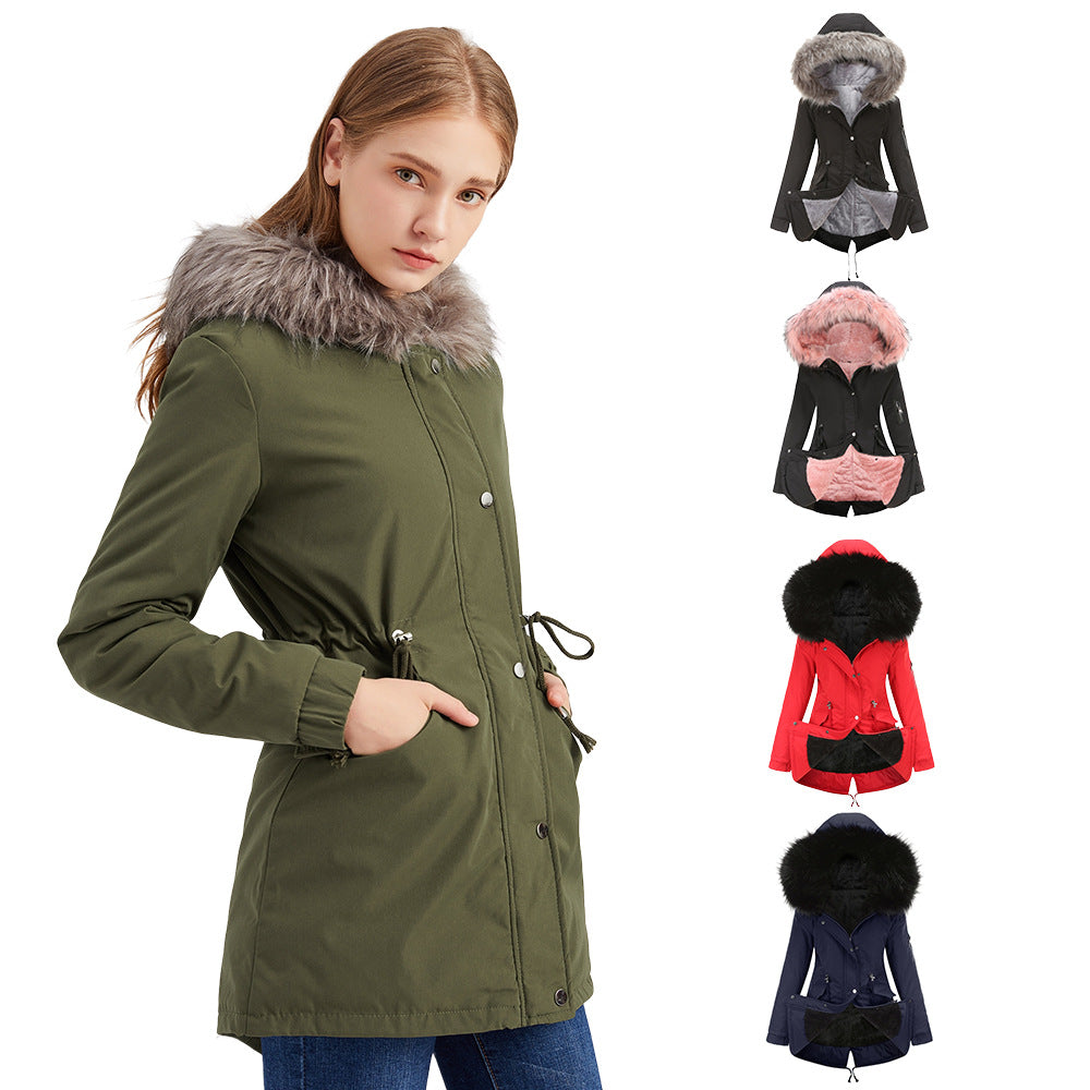 FAZVIDA Hooded Mid-Length Padded Parka - view 2