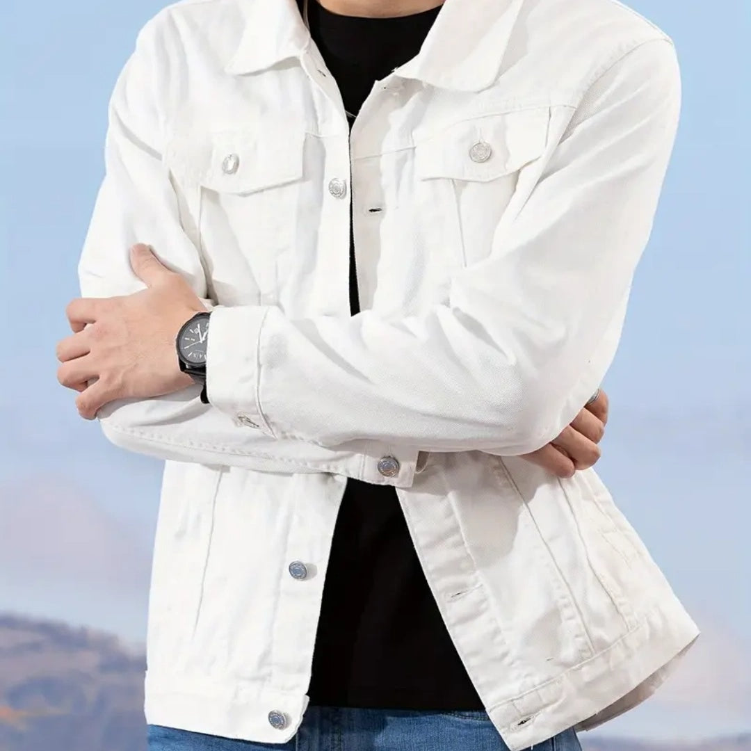 FAZVIDA Formal Cotton Denim Jacket