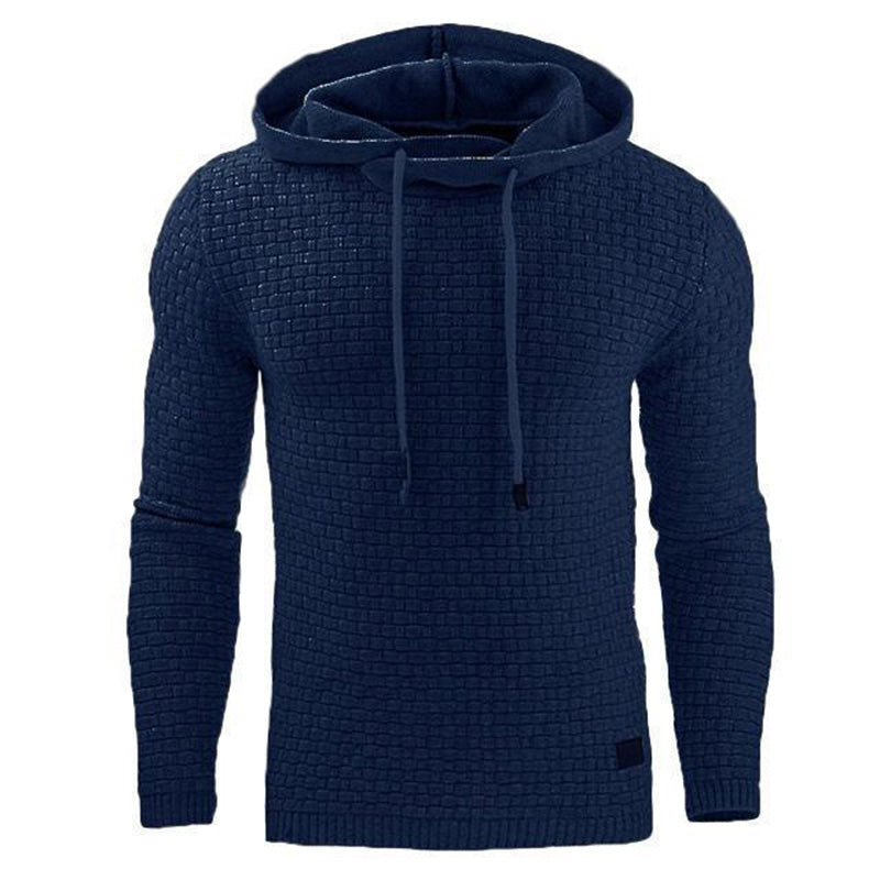 FAZVIDA Men's Cotton Blend Hoodie - Navy Blue