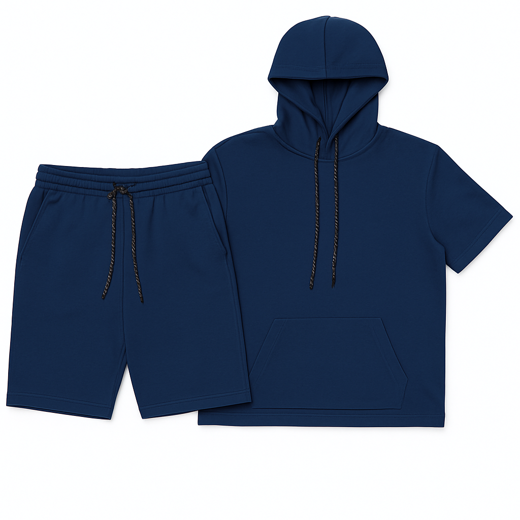 The Short Sleeve Hoodie & Shorts Set