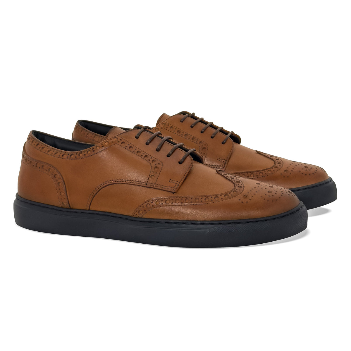 The Cognac Wingtip Sneakers