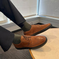 The Cognac Wingtip Sneakers