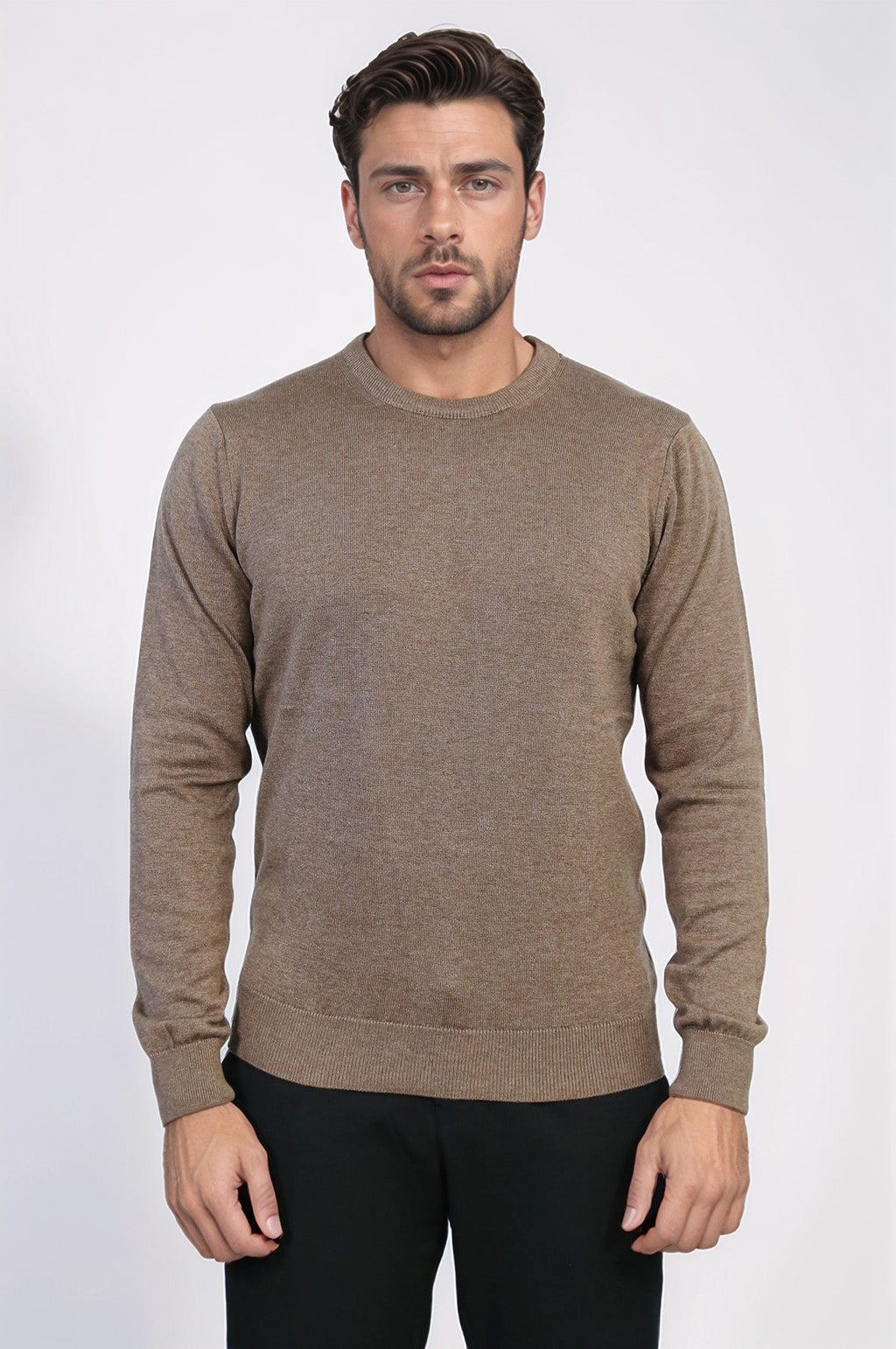 The Brown Crew Neck Sweater