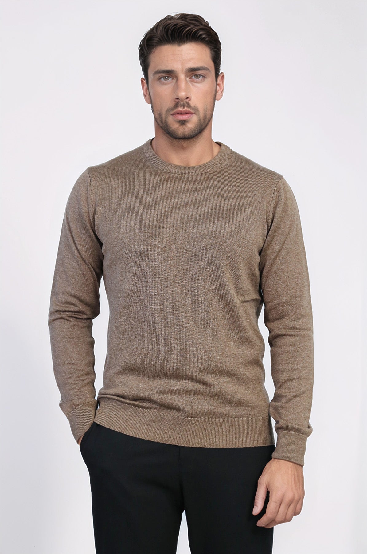 The Brown Crew Neck Sweater