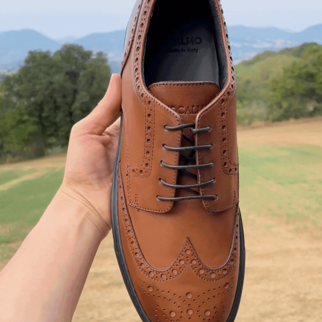 The Cognac Wingtip Sneakers