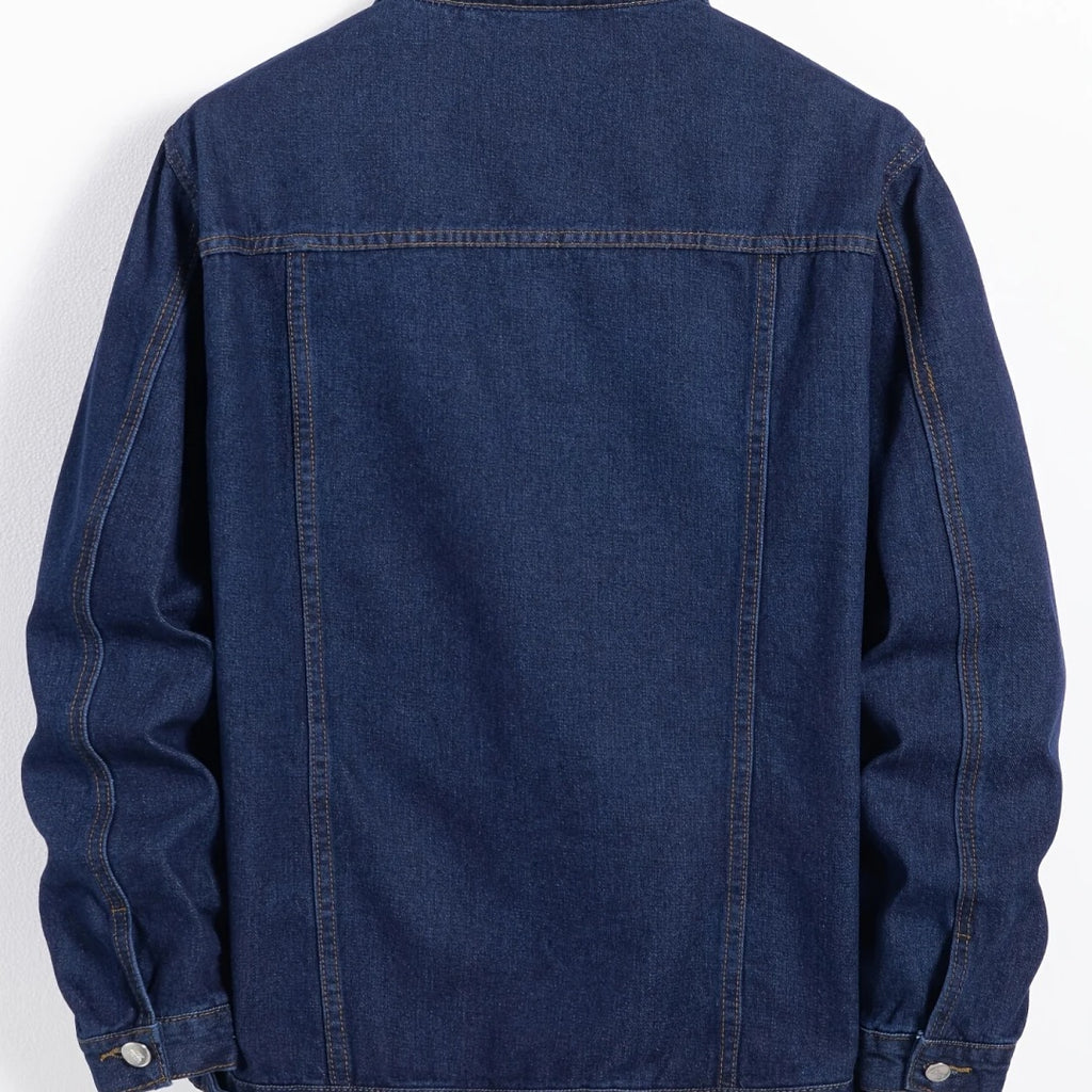 FAZVIDA Men's Form-Fitting Denim Jacket