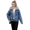 FAZVIDA Women's Fleece-Lined Denim Jacket - T274S