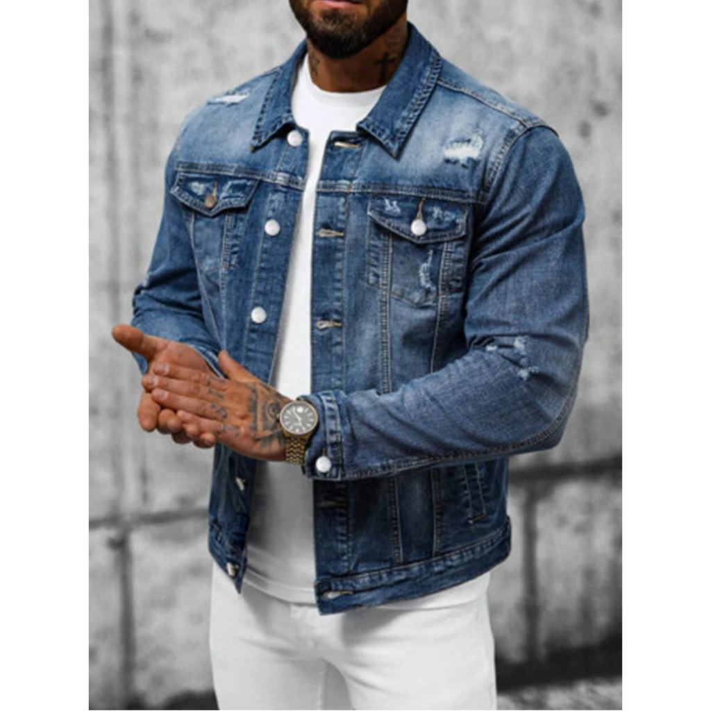 FAZVIDA Slim-Fit Denim Jacket - view 2