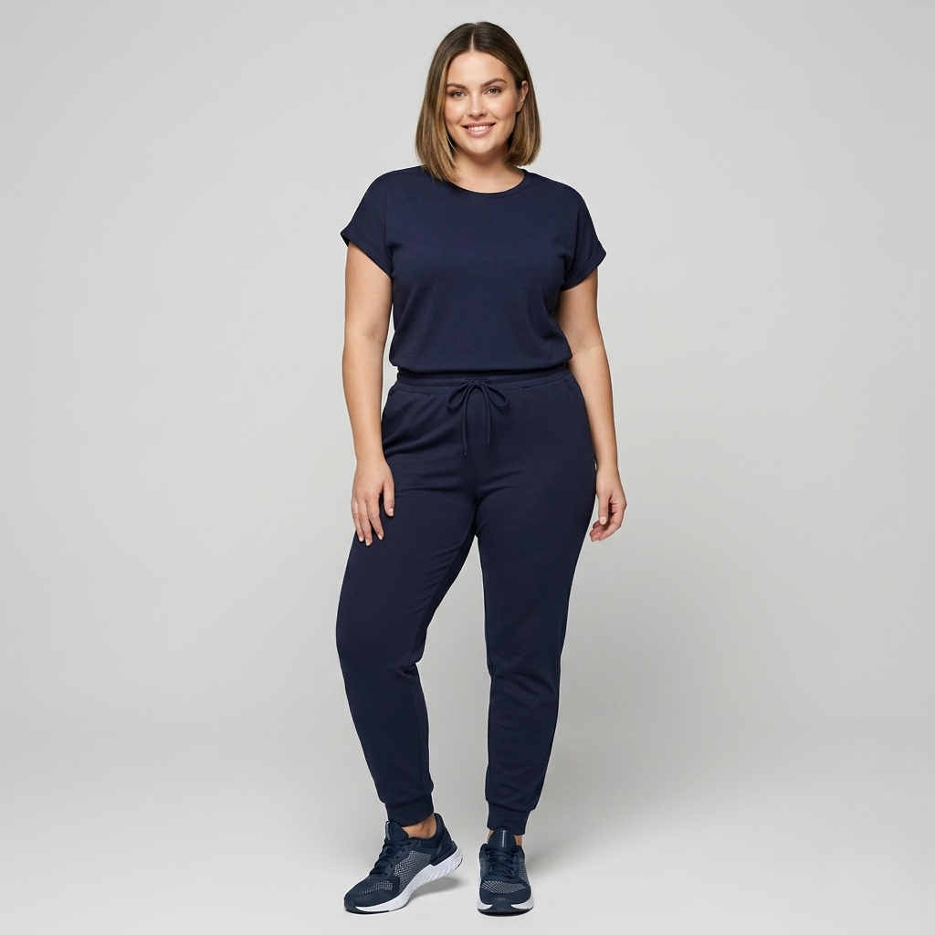 FAZVIDA Women's Round Neck Pocket Pants Set - view 2