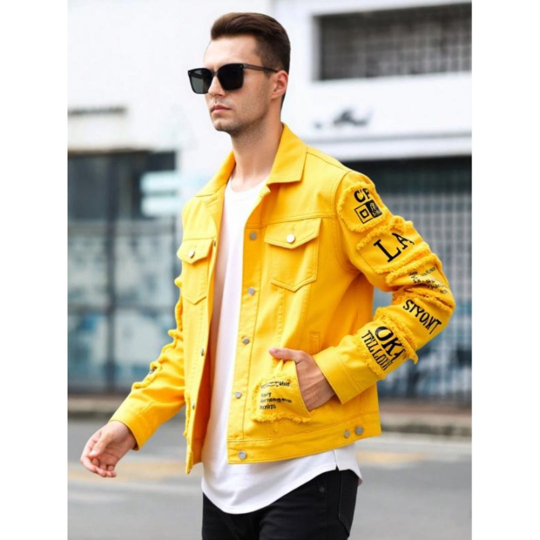 FAZVIDA Loose Cotton Denim Jacket - view 2