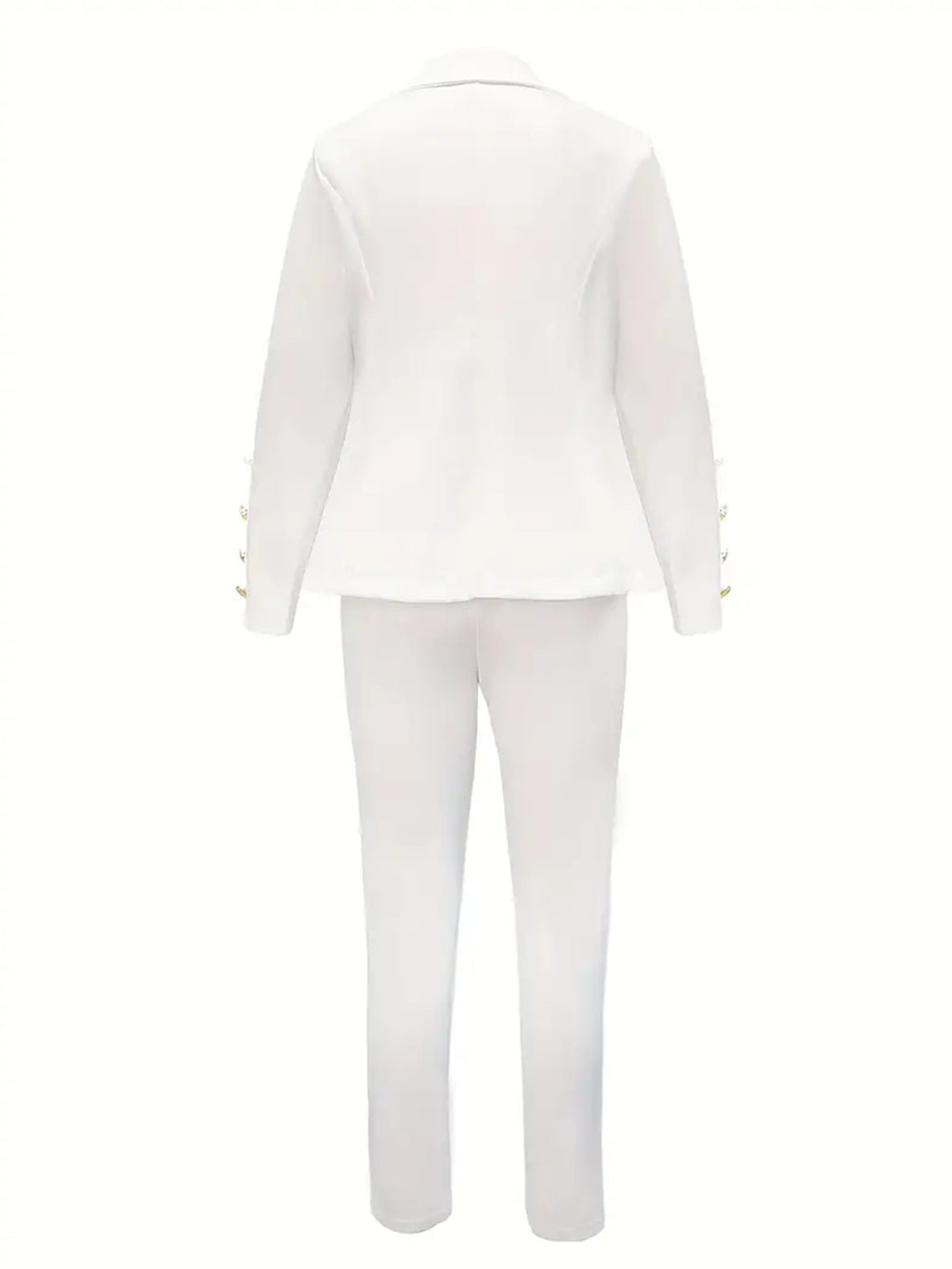 FAZVIDA Women's Double-Breasted Suit Set