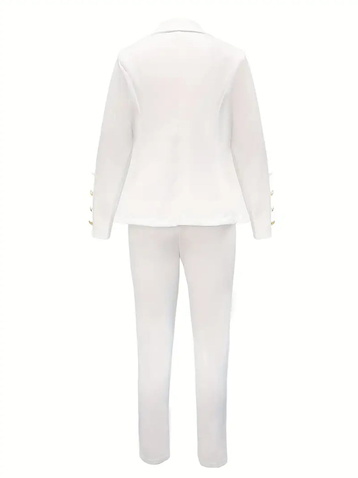 FAZVIDA Women's Double-Breasted Suit Set