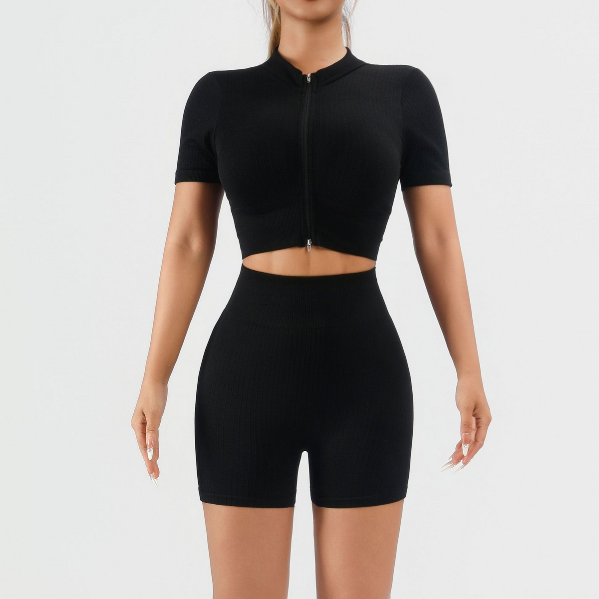 FAZVIDA Women's Ribbed Workout Set