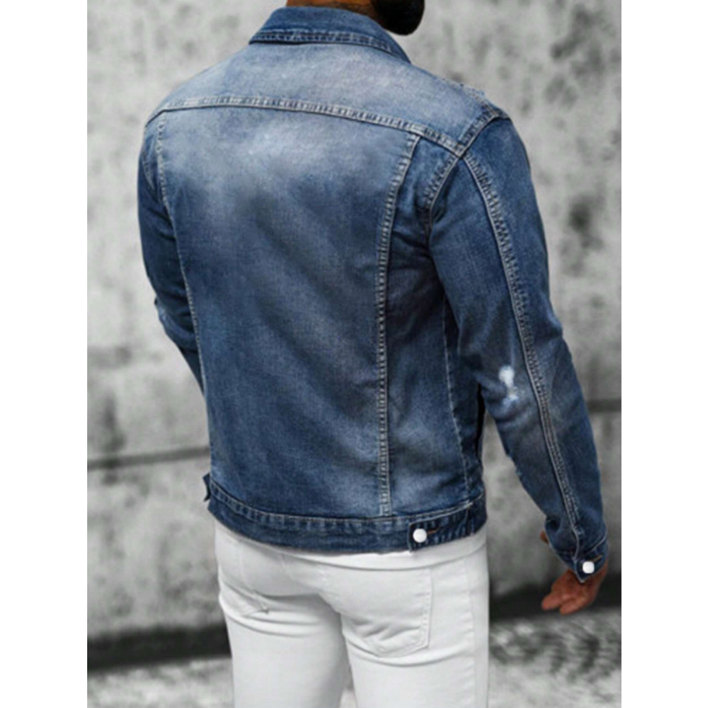 FAZVIDA Slim-Fit Denim Jacket - view 8