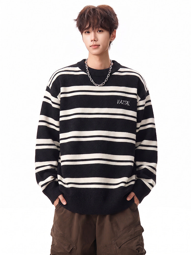 The Color-Block Striped Sweater
