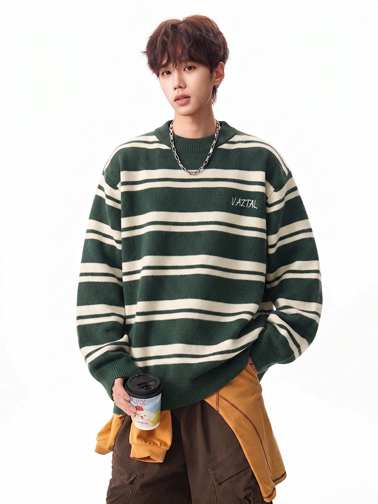 The Color-Block Striped Sweater