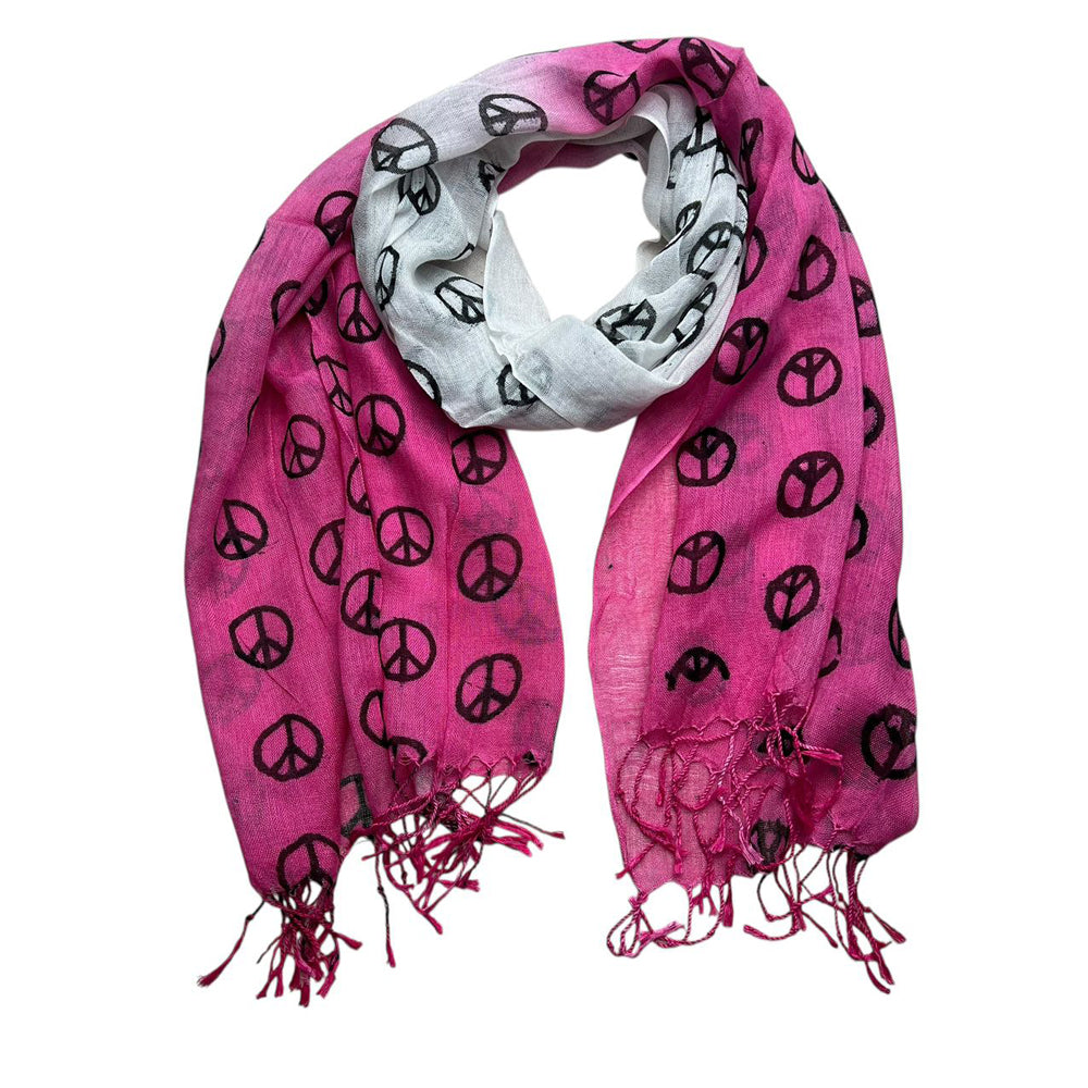 FAZVIDA Women's and Men's Semi Sheer Scarf - Pink