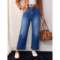 FAZVIDA Women's High Waist Flare Jeans - Blue